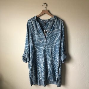 NWT Chelsea & Theodore Tunic Dress XL w/ POCKETS